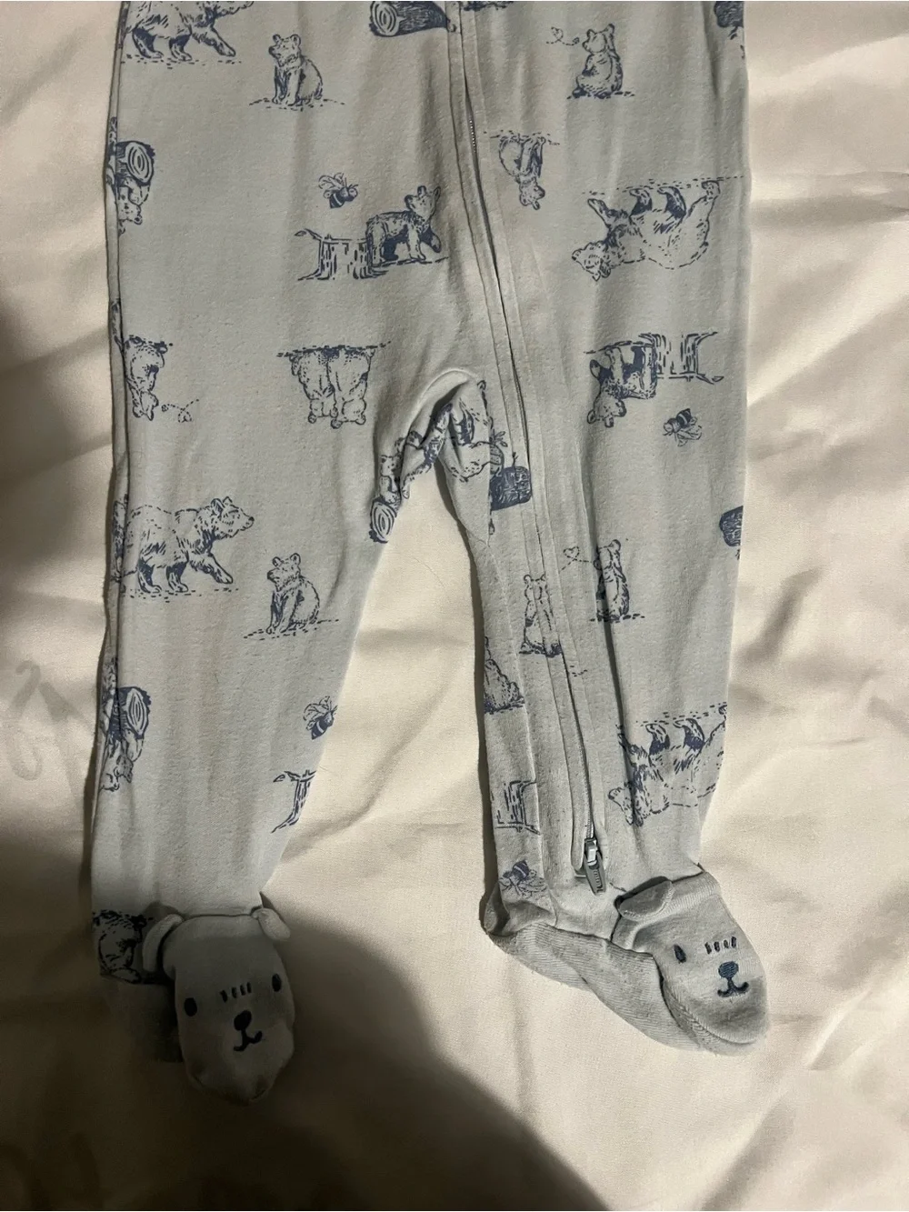 Set of Three Carter’s One-Pieces With One Piece and Footed Pajamas Size 6 Months